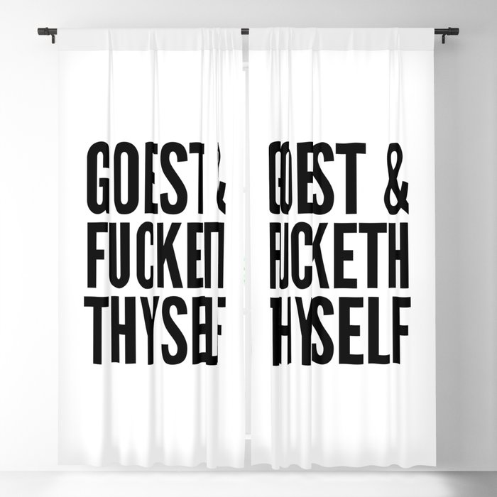GOEST AND FUCKETH THYSELF Blackout Curtain