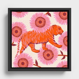 Tiger Stripes Framed Canvas
