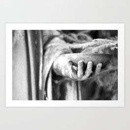 Hand Bowl Cemetery - Photography black & white Art Print