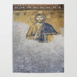 The Deesis Mosiac Upper Gallery Hagia Sophia Poster