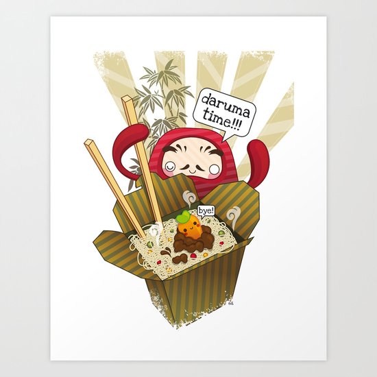 Daruma Time!!! Art Print