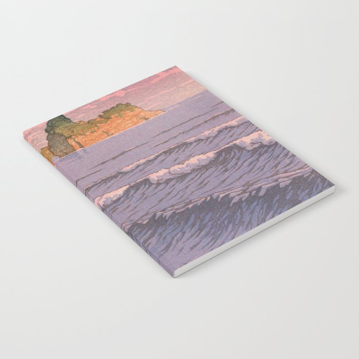 Japanese Woodblock art Ocean Sunset Notebook
