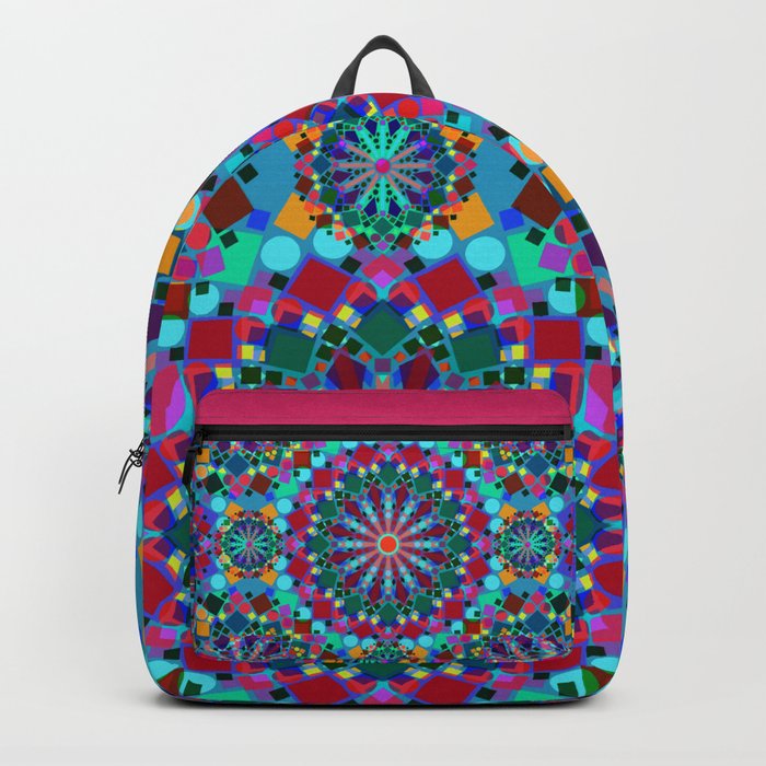 Colorful Geometric Mandala Backpack