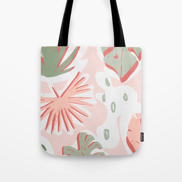 Tropical cut out pattern Tote Bag