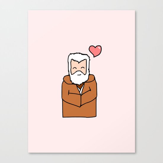 Obi-Wan Valentine Canvas Print