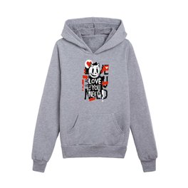 All You Need Is Love Kids Pullover Hoodies