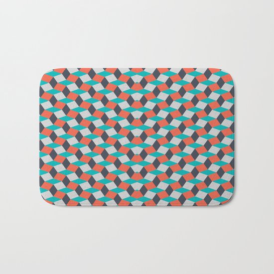 Four Colors Bath Mat