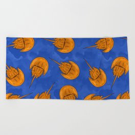 Horseshoe Crab Pattern-Big Beach Towel