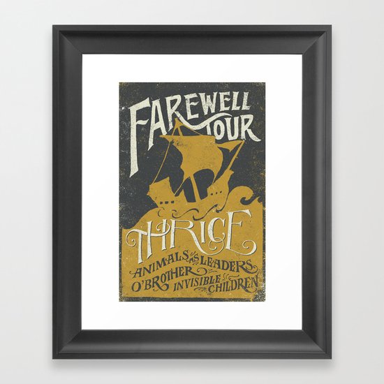 Thrice Farewell Tour Alternate (Limited) Framed Art Print