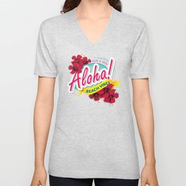 Aloha Beach Vibes I V Neck T Shirt
