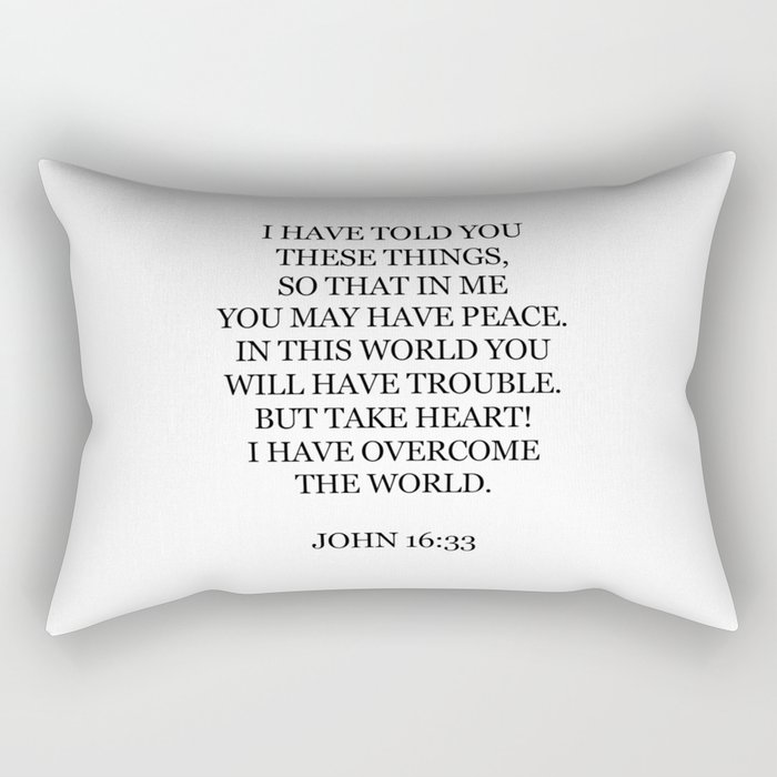 John 16:33 Rectangular Pillow