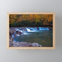 Whitaker Falls in Autumn Framed Mini Art Print