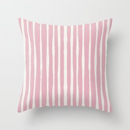 Linear wave_pink Throw Pillow