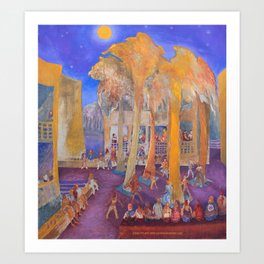 New College Palm Court Party Art Print