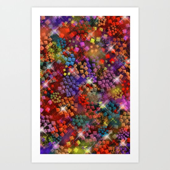 Stained Glass look Series 3 Art Print