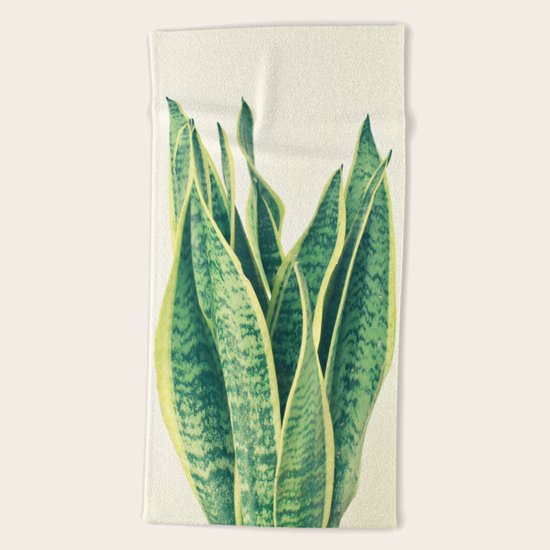 Snake Plant Beach Towel
