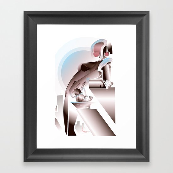 ANTICIPATION-White 2013 Framed Art Print