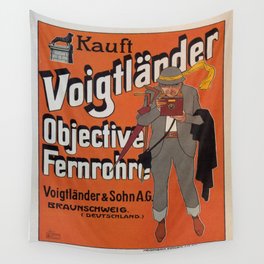 Vintage poster - Kauft Camera Wall Tapestry