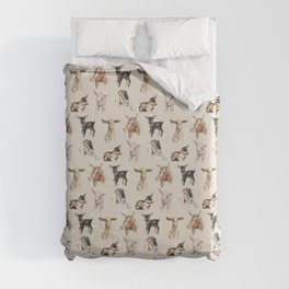 Vintage Goat All-Over Fabric Print Duvet Cover