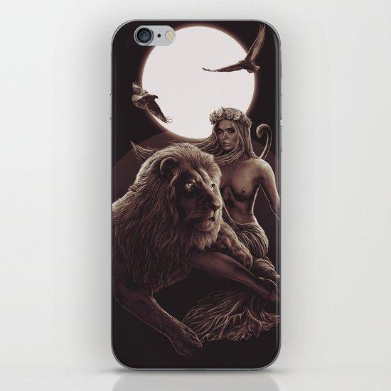 VIII. Strength Tarot Card Illustration iPhone & iPod Skin