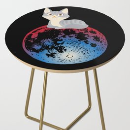 Moon Full Moon Cat Space Side Table
