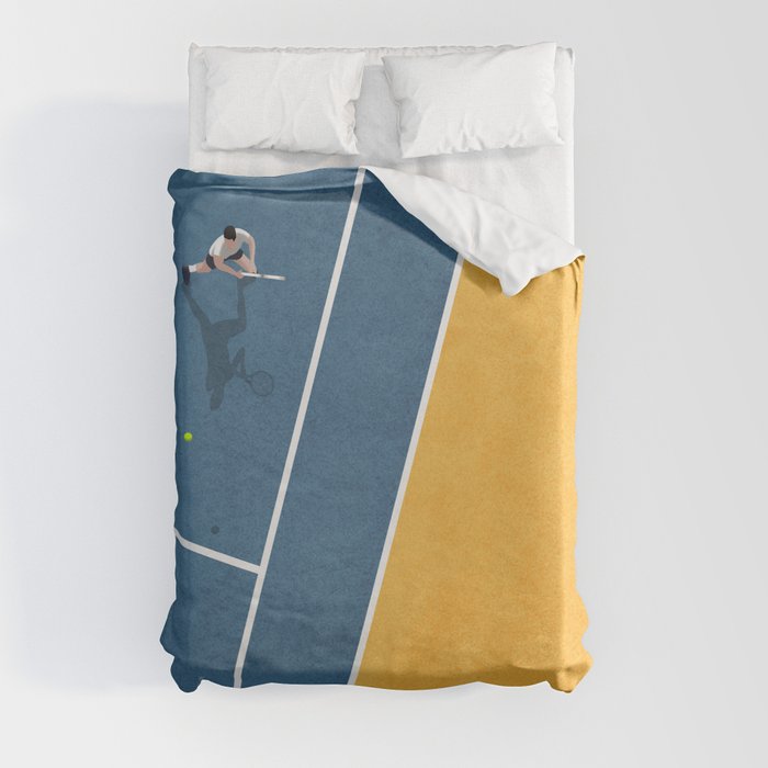 Tennis Player Duvet Cover