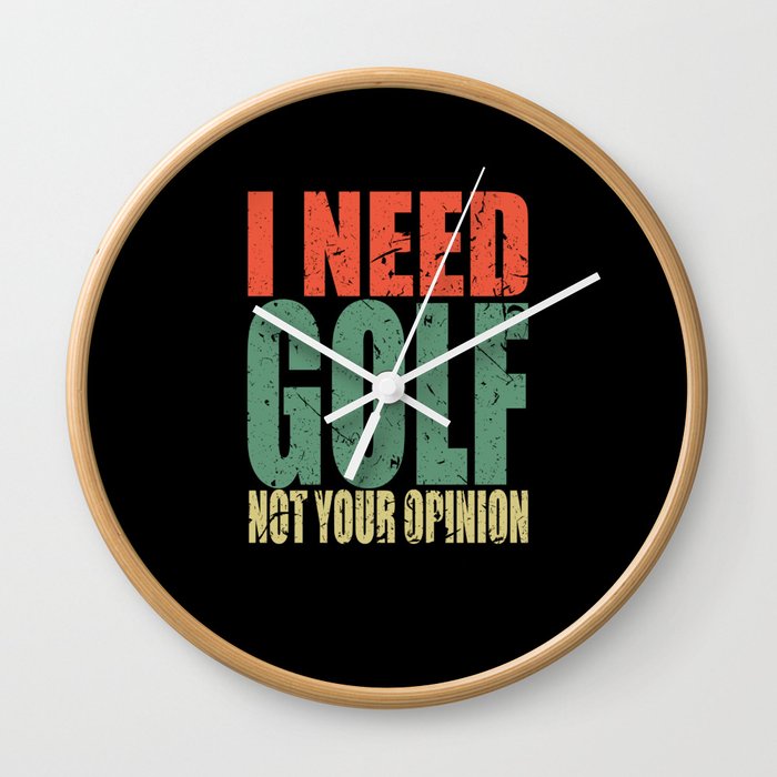 Golf Saying Funny Wall Clock