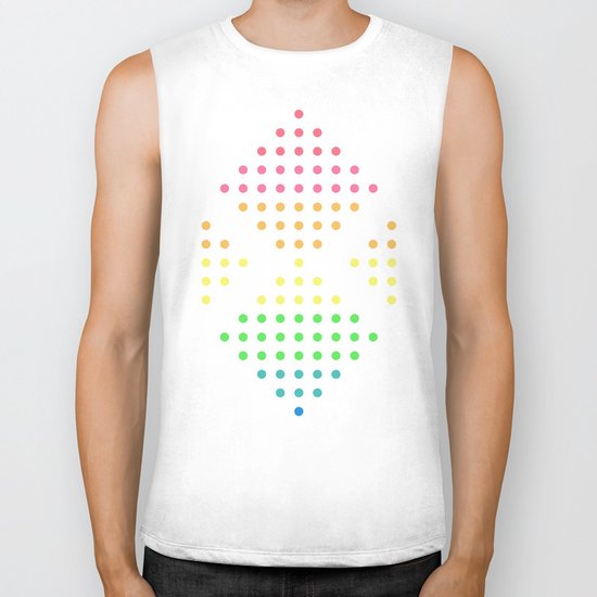 Sugar Dots (white) Biker Tank