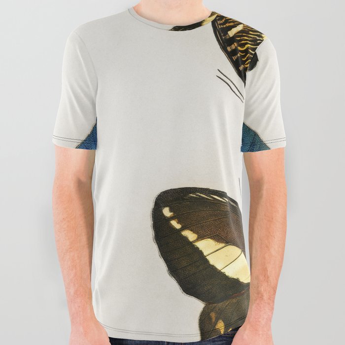 Different Types of Butterfly All Over Graphic Tee
