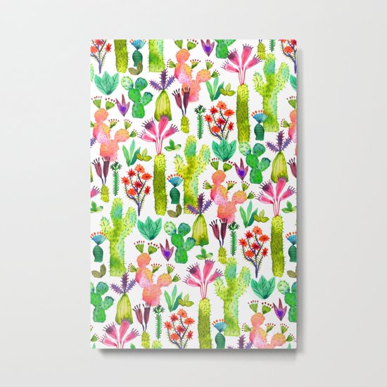 Cacti garden Metal Print