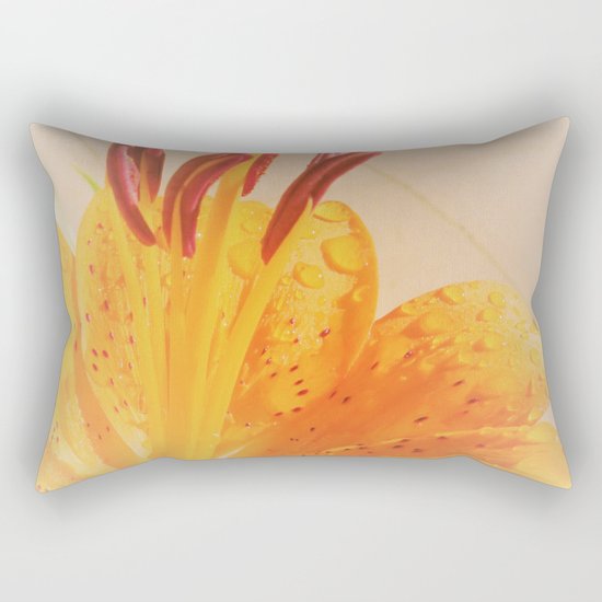 orange lilie Rectangular Pillow