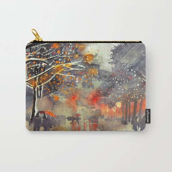 WINTER IN THE CITY Carry-All Pouch