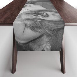 Music soothes the savage beast Table Runner