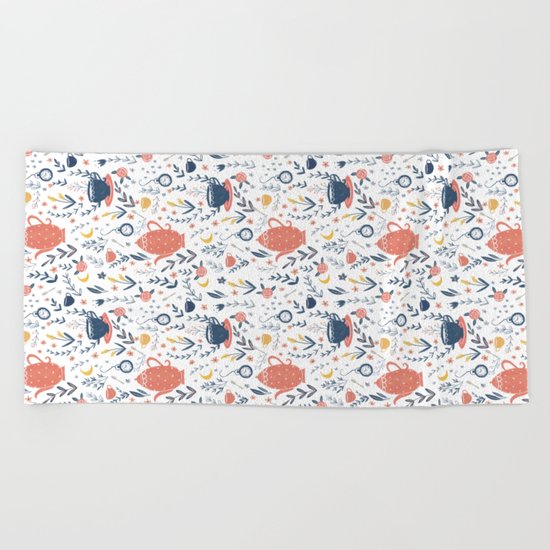 Mad Tea Party Beach Towel