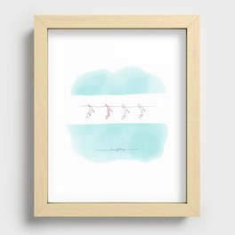 shoes to line Recessed Framed Print