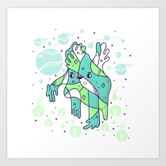 Foot girl Art Print