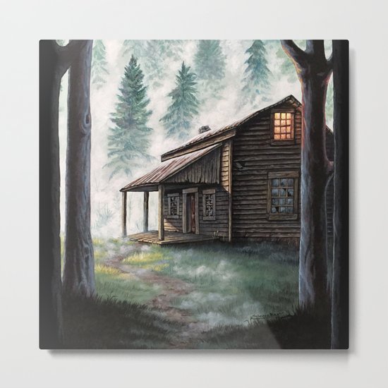 Cabin in the Pines Metal Print
