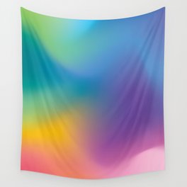 Rainbow Marble Gradient Mesh Wall Tapestry