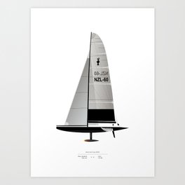America's Cup yacht NZL60 Art Print