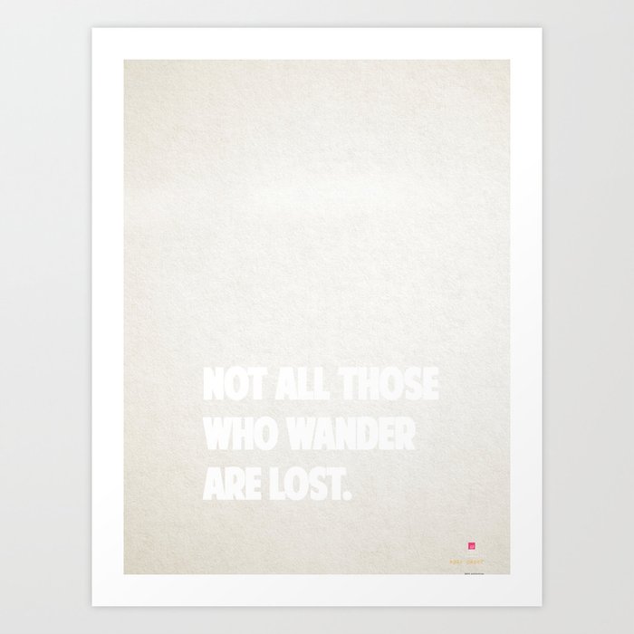 Awesome travel quote Art Print