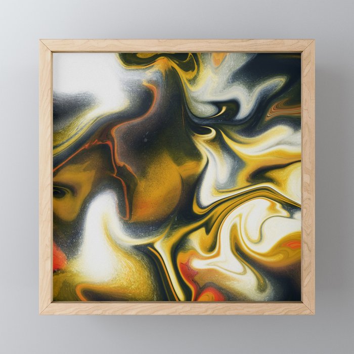 Swirl 98 Framed Mini Art Print