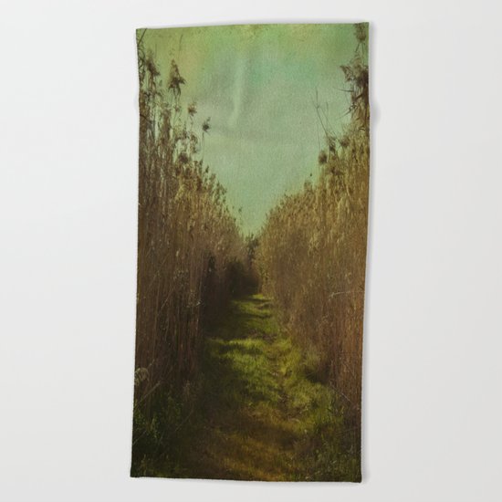 The path into the unknown Beach Towel