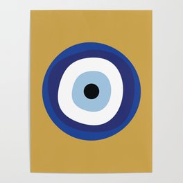 Good Luck Blue Eye - Charm Poster