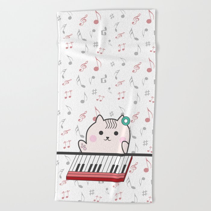 Music Beach Towel