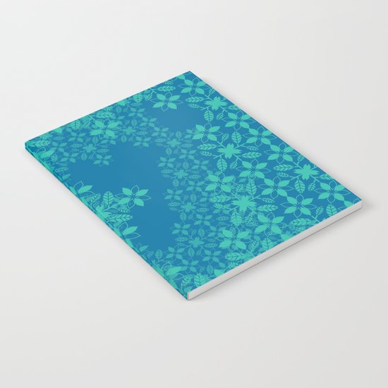 Blue Flowers Notebook