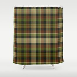 Green Brown and Beige Plaid Shower Curtain | Check, Pattern, Fashion, Fabric, Plaid, Tartan, Graphicdesign, Chequered, Material, Green 