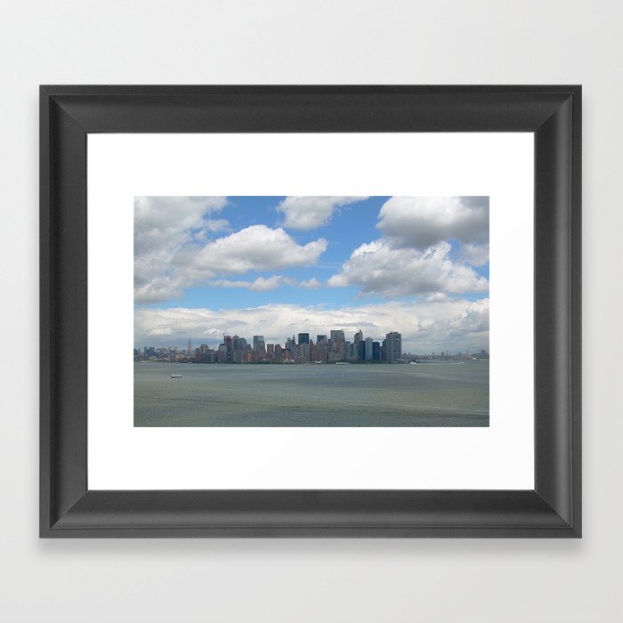 View from Lady Liberty Framed Art Print