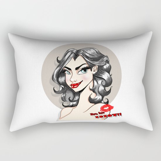 Bye, bye Idiot!! Rectangular Pillow