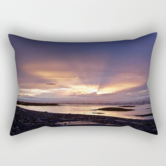 Beams of Light across the Sky Rectangular Pillow