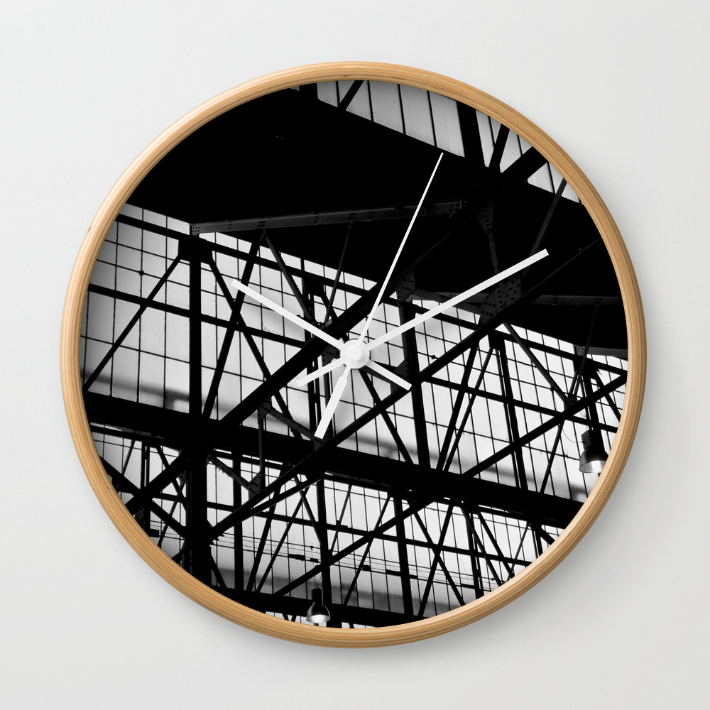 Industrial Wall Clock By Mgoldphotography Society6